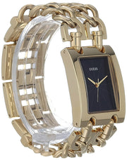  Shop Authentic Guess Trend Multi Chain Black Dial Gold Steel Strap Watch for Women - U1117L5 - Luxxuri