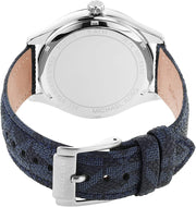  Shop Authentic Michael Kors Benning Three Hand Silver Dial Blue Leather Strap Watch For Men - MK8930 - Luxxuri