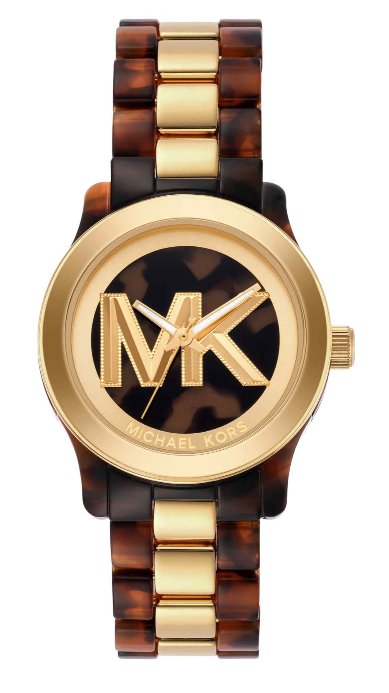  Shop Authentic Michael Kors Runway Three-Hand Brown Dial Two Tone Steel Strap Watch for Women - MK7354 - Luxxuri