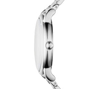  Shop Authentic Emporio Armani Gianni T Bar Dark Blue Dial Silver Stainless Steel Watch For Women - AR11091 - Luxxuri