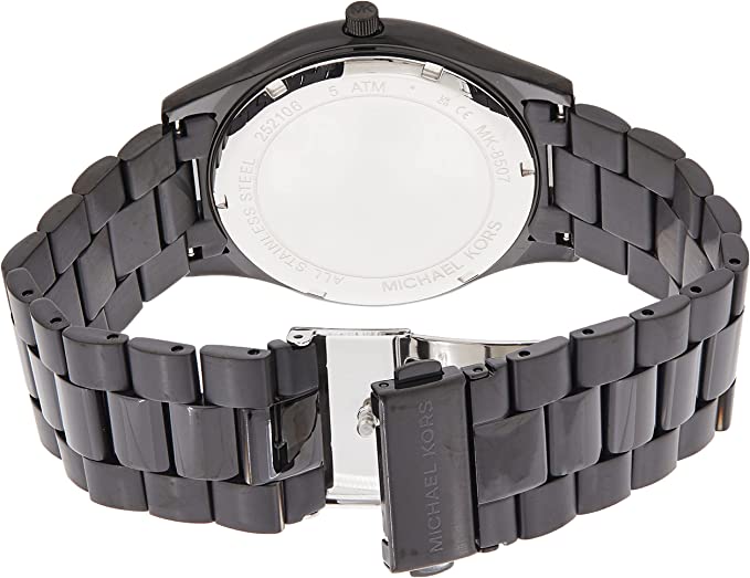  Shop Authentic Michael Kors Slim Runway Black Dial Black Steel Strap Watch for Men - MK8507 - Luxxuri