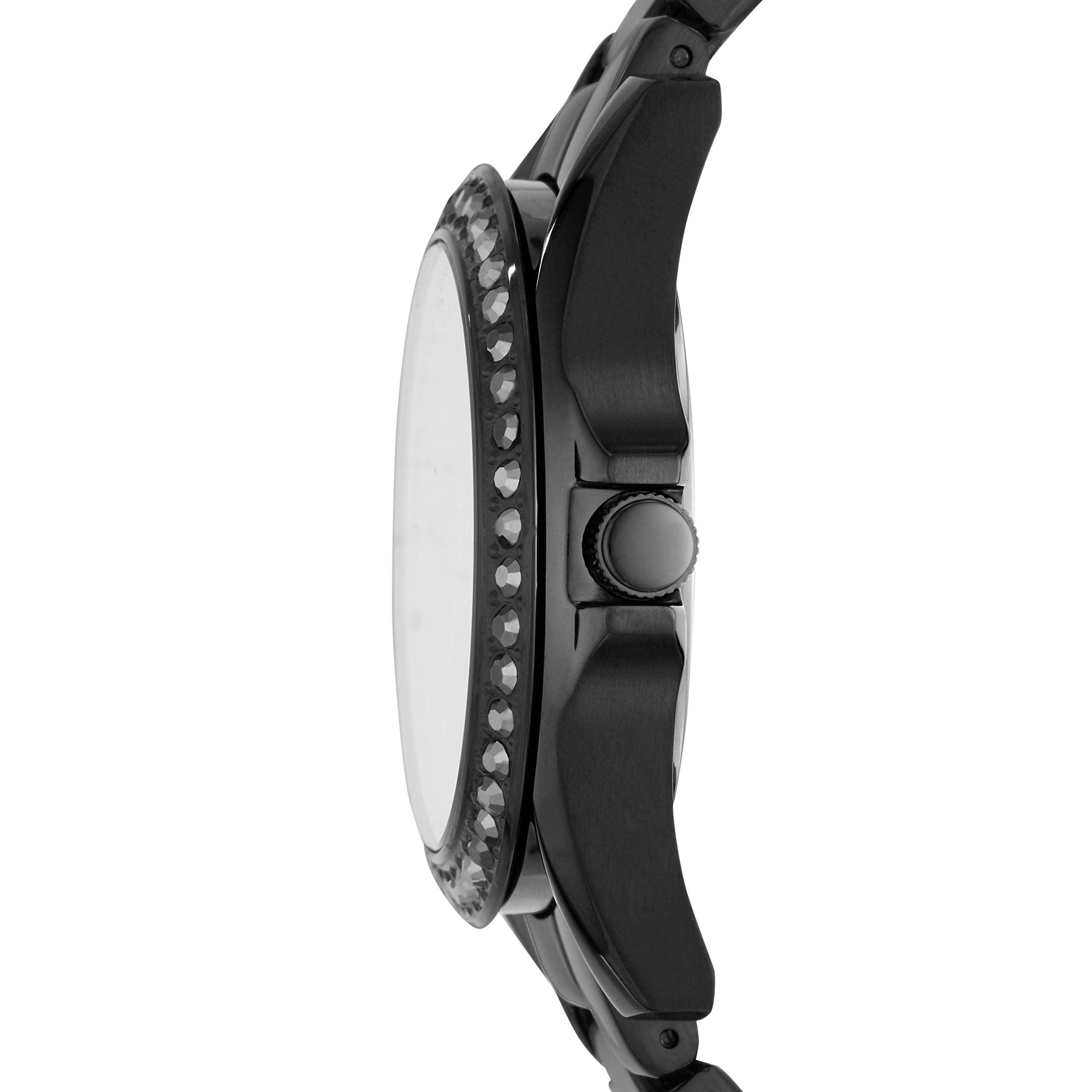  Shop Authentic Fossil Riley Multifunction Black Dial Black Steel Strap Watch for Women - ES4519 - Luxxuri