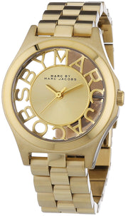  Shop Authentic Marc Jacobs Henry Gold Dial Gold Steel Strap Watch for Women - MBM3292 - Luxxuri