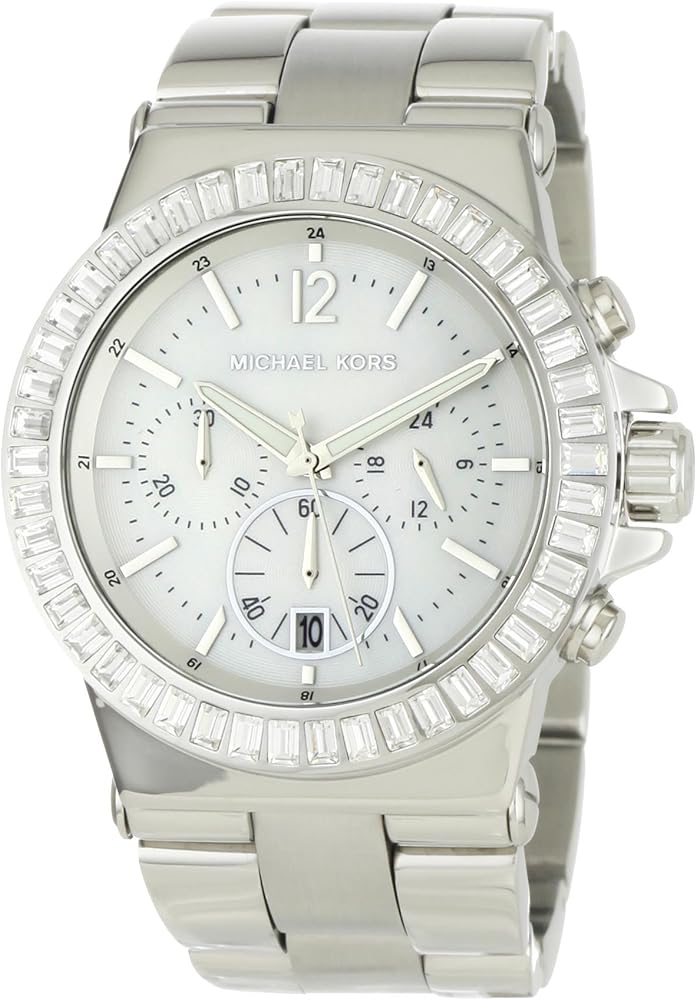 Shop Authentic Michael Kors Dylan Glitz Chronograph White Dial Silver Steel Strap Watch For Women - MK5411 - Luxxuri