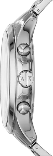  Shop Authentic Armani Exchange Hampton Chronograph Black Dial Silver Steel Strap Watch For Men - AX2152 - Luxxuri