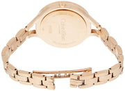  Shop Authentic Calvin Klein Graphic Silver Dial Rose Gold Steel Strap Watch for Women - K7E23646 - Luxxuri