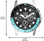  Shop Authentic Fossil FB-01 Chronograph Black Dial Silver Steel Strap Watch for Men - FS5827 - Luxxuri