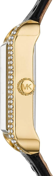  Shop Authentic Michael Kors Lake Quartz White Dial Black Leather Strap Watch For Women - MK2762 - Luxxuri
