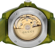  Shop Authentic Gucci Dive Automatic Green Dial Green Rubber Strap Unisex Watch - YA136345 - Luxxuri