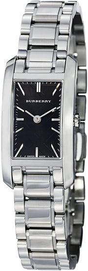  Shop Authentic Burberry Heritage Black Dial Silver Stainless Steel Strap Watch for Women - BU9501 - Luxxuri