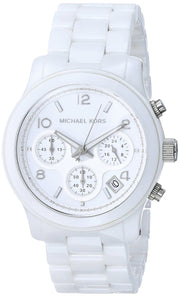  Shop Authentic Michael Kors Runway White Ceramic Dial White Steel Strap Watch for Women - MK5161 - Luxxuri