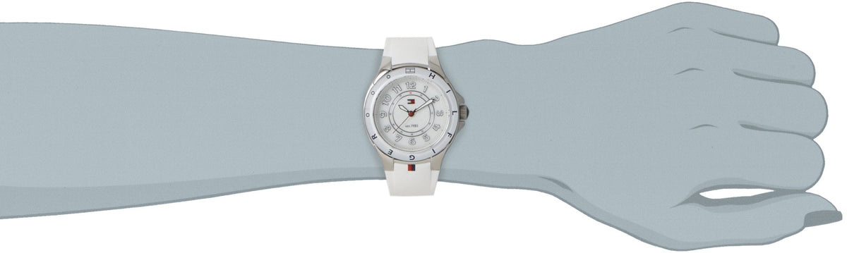  Shop Authentic Tommy Hilfiger White Dial White Rubber Strap Watch for Women - 1781271 - Luxxuri