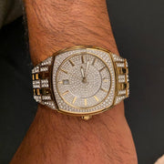  Shop Authentic Bulova Phantom Crystal Silver Dial Two Tone Steel Strap Watch for Men - 98B323 - Luxxuri