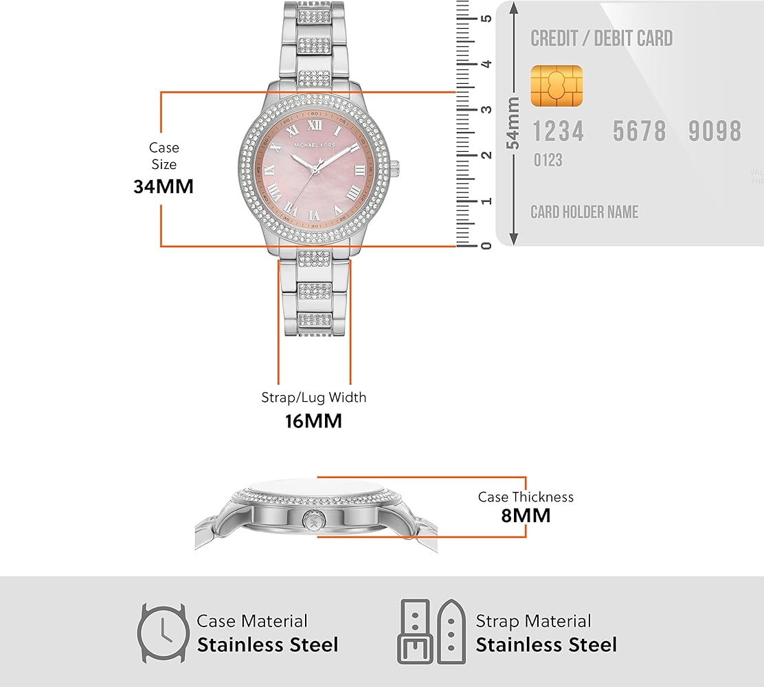  Shop Authentic Michael Kors Tibby Multifunction Crystals Pink Dial Silver Steel Strap Watch for Women - MK4686 - Luxxuri