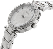  Shop Authentic Guess Park Ave White Dial Silver Steel Strap Watch for Women - W0767L1 - Luxxuri