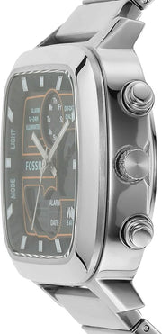  Shop Authentic Fossil Retro Analog-Digital Black Dial Silver Steel Strap Watch for Men - FS5890 - Luxxuri