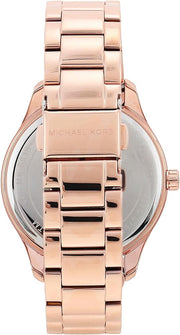  Shop Authentic Michael Kors Layton Three Hand Pink Dial Rose Gold Steel Strap Watch For Women - MK6848 - Luxxuri