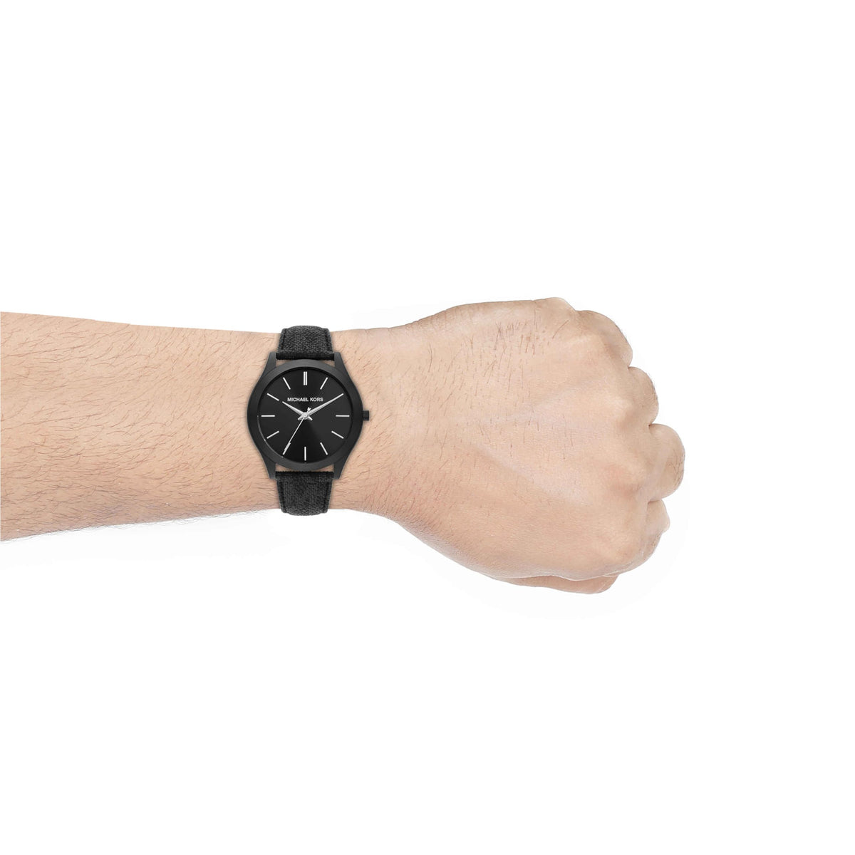  Shop Authentic Michael Kors Slim Runway Black Dial Black Leather Strap Watch For Men - MK8908 - Luxxuri