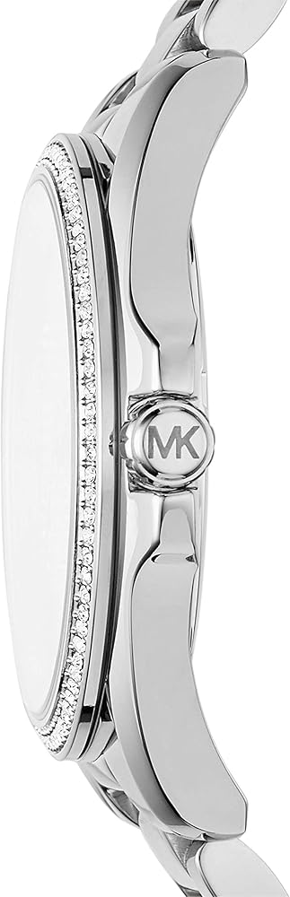  Shop Authentic Michael Kors Bradshaw Quartz Silver Dial Silver Steel Strap Watch For Women - MK6554 - Luxxuri