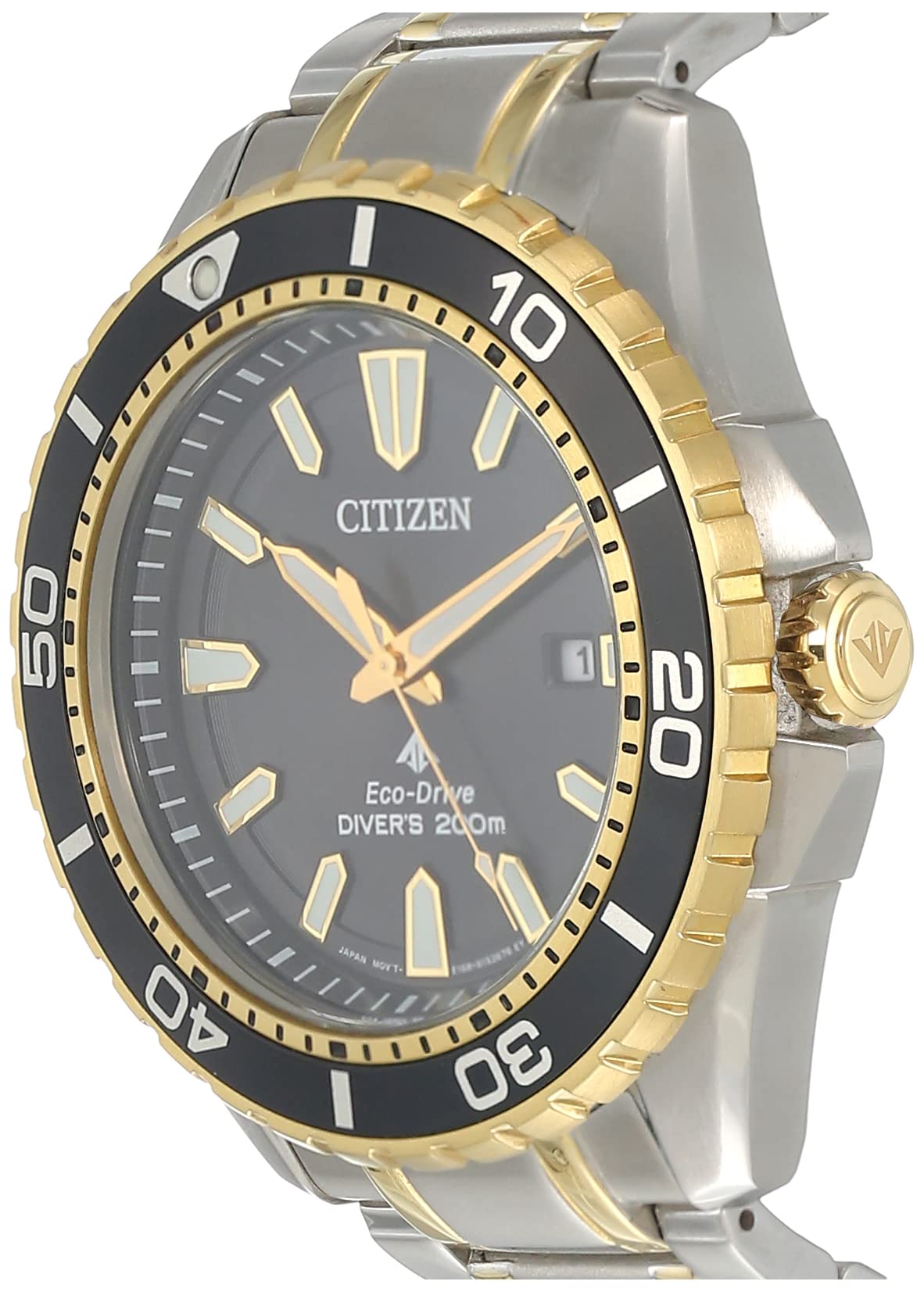  Shop Authentic Citizen Eco Drive Promaster Diver Black Dial Two Tone Steel Strap Watch For Men - BN0194-57E - Luxxuri