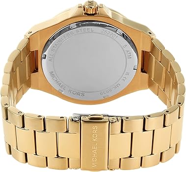  Shop Authentic Michael Kors Berkley Chronograph Black Dial Gold Steel Strap Watch For Women - MK7414 - Luxxuri
