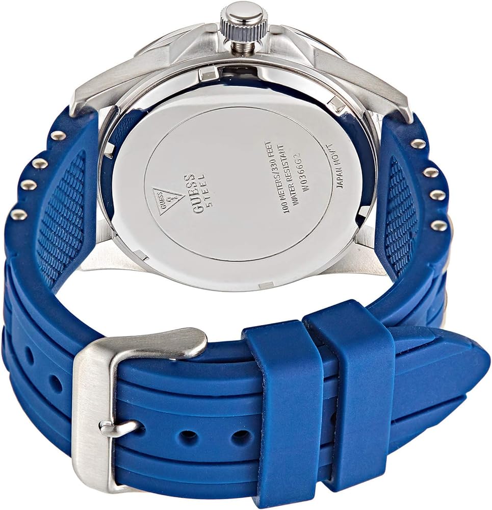  Shop Authentic Guess Oasis Multifunction Blue Dial Two Tone Steel Strap Watch for Men- W0366G2 - Luxxuri