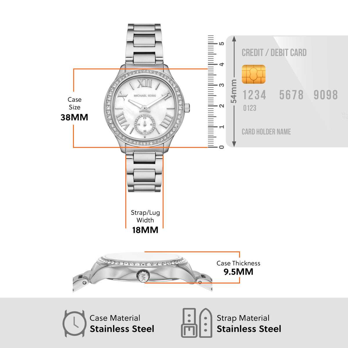  Shop Authentic Michael Kors Sage Three-Hand White Dial Silver Steel Strap Watch for Women - MK4807 - Luxxuri