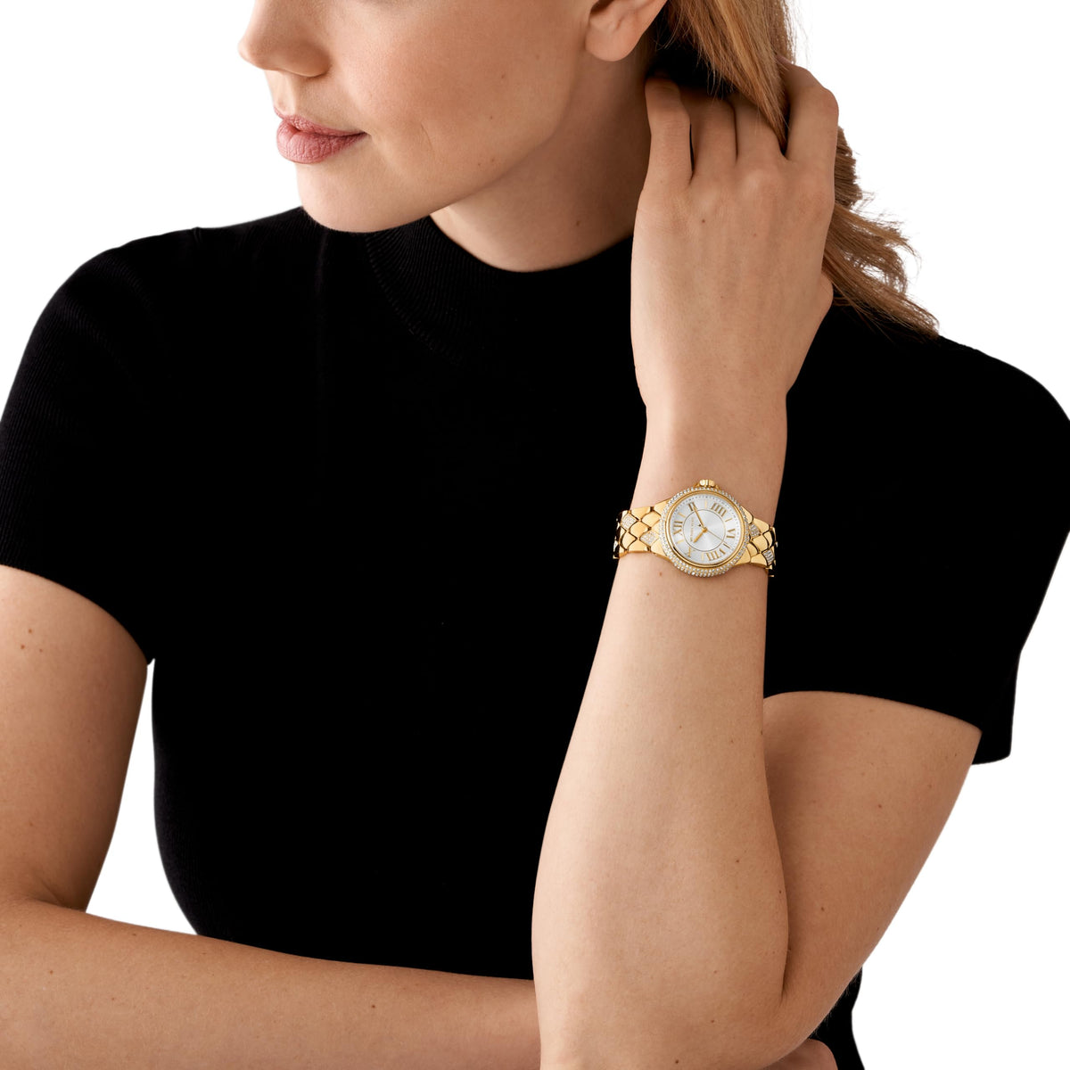  Shop Authentic Michael Kors Camile Analog White Dial Gold Steel Strap Watch for Women - MK4801 - Luxxuri