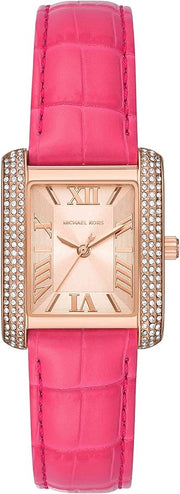  Shop Authentic Michael Kors Emery Quartz Diamonds Rose Gold Dial Pink Leather Strap Watch For Women - MK2984 - Luxxuri