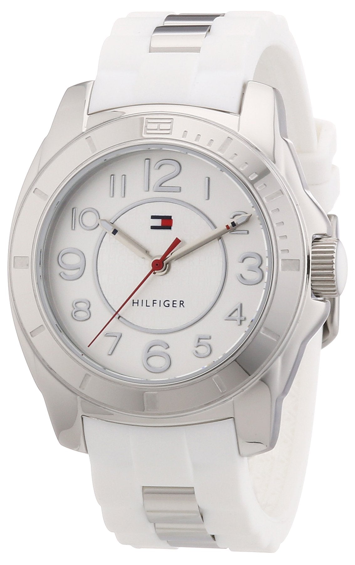  Shop Authentic Tommy Hilfiger K2 White Dial White Rubber Strap Watch for Women - 1781306 - Luxxuri