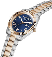  Shop Authentic Guess Quartz Blue Dial Two Tone Steel Strap Watch For Men - GW0265G12 - Luxxuri