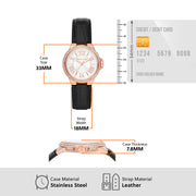  Shop Authentic Michael Kors Camille Three-Hand Crystals White Dial Black Leather Strap Watch for Women - MK2962 - Luxxuri