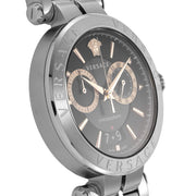  Shop Authentic Versace Aion Chronograph Black Dial Silver Steel Strap Watch For Men - VE1D01019 - Luxxuri