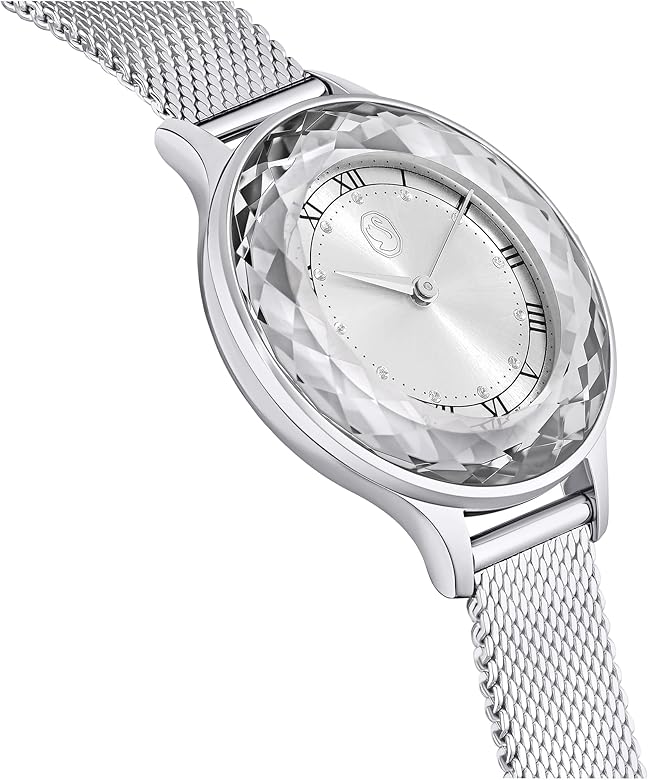  Shop Authentic Swarovski Octea Nova Silver Dial Silver Mesh Strap Watch for Women - 5650039 - Luxxuri