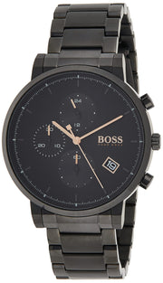  Shop Authentic Hugo Boss Integrity Black Dial Black Steel Strap Watch for Men - 1513780 - Luxxuri