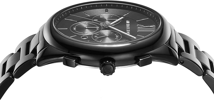  Shop Authentic Michael Kors Langford Chronograph Black Dial Black Steel Strap Watch For Men - MK8993 - Luxxuri