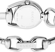  Shop Authentic Gucci Horsebit Quartz Red Dial Silver Steel Strap Watch For Women - YA139502 - Luxxuri