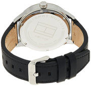  Shop Authentic Tommy Hilfiger Spencer Skeleton Black Dial Black Leather Strap Watch for Men - 1791641 - Luxxuri