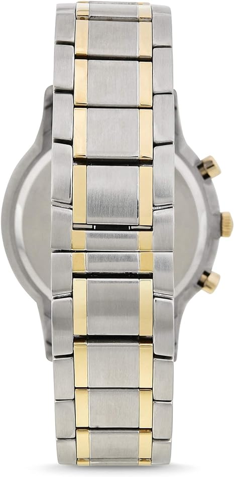  Shop Authentic Emporio Armani Renato Chronograph Quartz Silver Dial Two Tone Steel Strap Watch For Men - AR11076 - Luxxuri