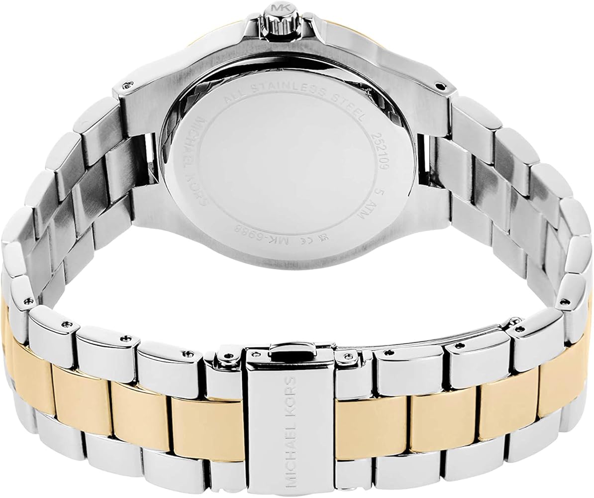  Shop Authentic Michael Kors Lennox Three-Hand Gold Dial Two Tone Steel Strap Watch For Women  - MK6988 - Luxxuri