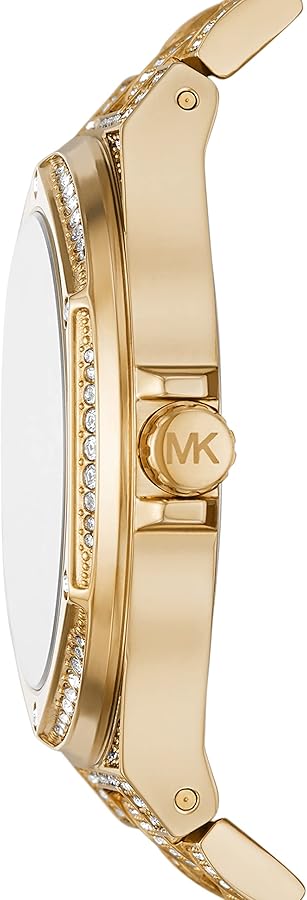  Shop Authentic Michael Kors Lennox Three Hand Crystals White Dial Gold Steel Strap Watch For Women - MK6991 - Luxxuri