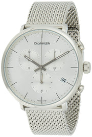  Shop Authentic Calvin Klein High Noon Silver Dial Silver Mesh Bracelet Watch for Men - K8M27126 - Luxxuri