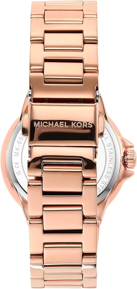  Shop Authentic Michael Kors Camille Chronograph Grey Dial Rose Gold Steel Strap Watch For Women - MK6983 - Luxxuri