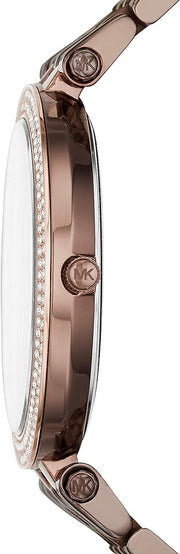  Shop Authentic Michael Kors Darci Quartz Brown Dial Brown Steel Strap Watch For Women - MK3416 - Luxxuri