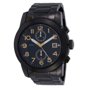  Shop Authentic Marc Jacobs Larry Chronograph Black Dial Black Steel Strap Watch for Men - MBM8606 - Luxxuri