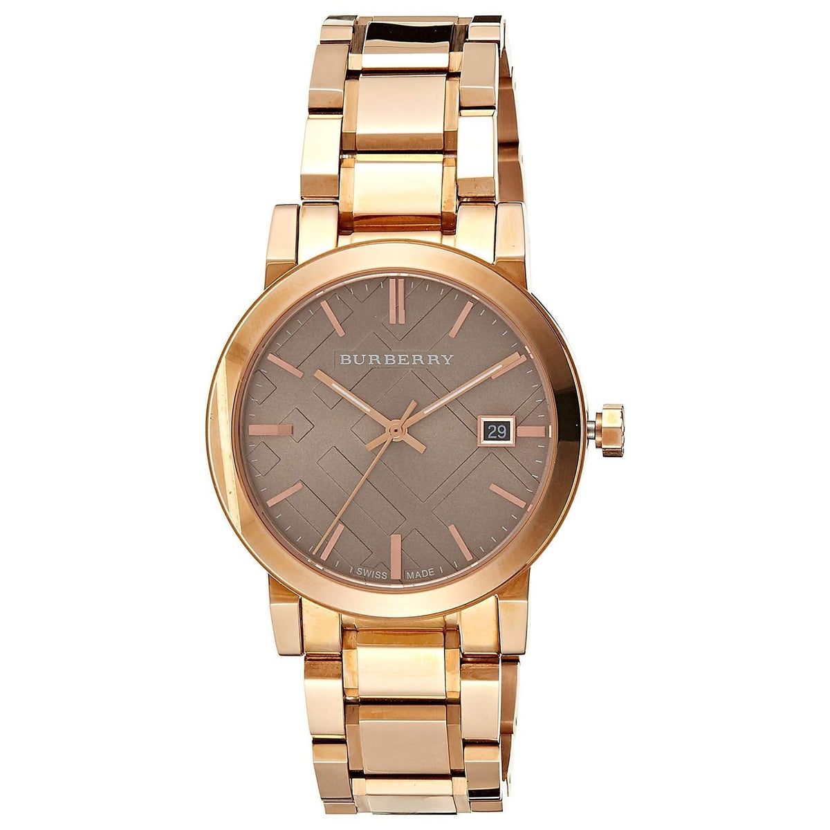 Shop Authentic Burberry The City Light Brown Dial Rose Gold Steel Strap Watch for Women - BU9005 - Luxxuri