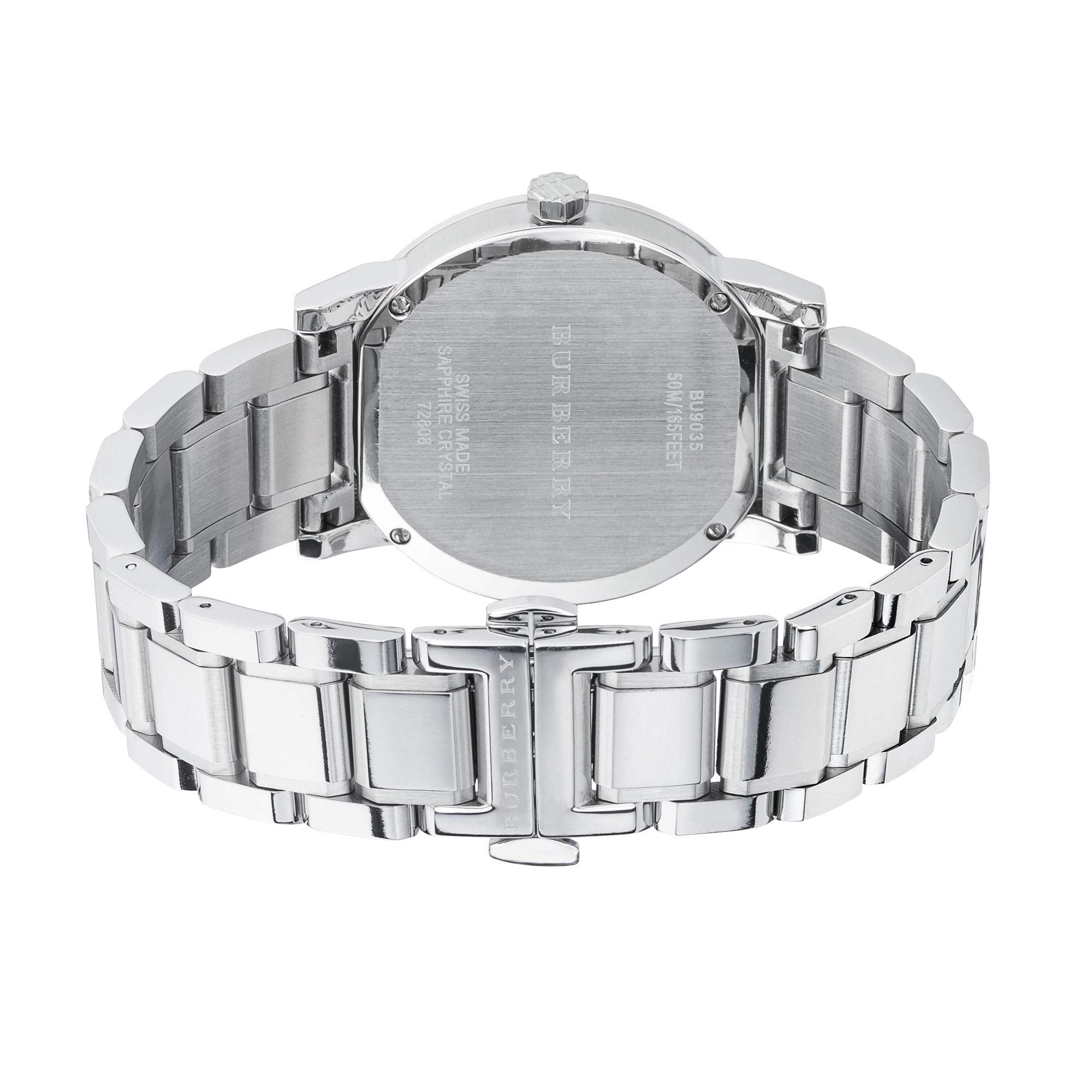  Shop Authentic Burberry The City Silver Dial Silver Steel Strap Watch for Women - BU9035 - Luxxuri