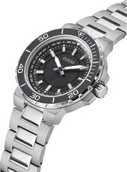  Shop Authentic Guess Track Black Dial Silver Steel Strap Watch for Men - GW0426G1 - Luxxuri
