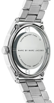  Shop Authentic Marc Jacobs Tether Transparent Silver Dial Silver Steel Strap Watch for Women - MBM3412 - Luxxuri