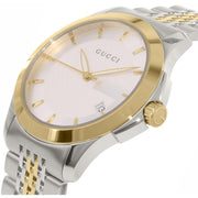  Shop Authentic Gucci G Timeless Silver Dial Two Tone Steel Strap Watch For Men - YA126409 - Luxxuri
